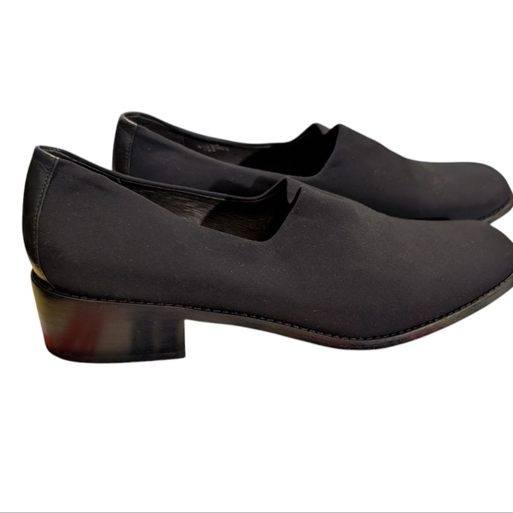 Donald Pliner Italian black‎ dress shoes heel Size 8.5 Narrow Women's